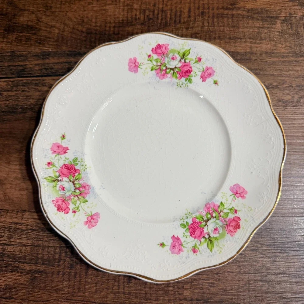 4 Antique Smith Phillips Salad Plate 8